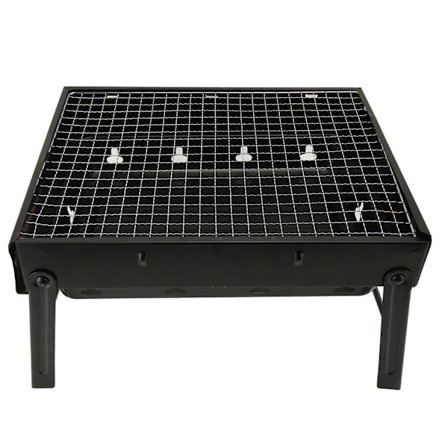 Hopfällbar grill i högtemperaturbeständigt material, liten grill för camping och utomhusbruk
