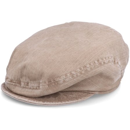 Mayser - Brun flatcap Keps - Softcap Outdoor Khaki Flat Cap @ Hatstore