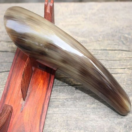 1 stk. Naturlig Bøffelhorn Stressfri Massasjeenhet SPA Terapi Massasjeapparat Skrapebrett Gua Sha Massasjeapparat