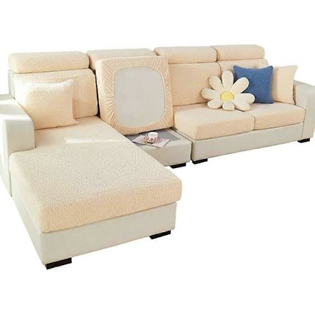 Sofa Setetrekk Stretch Sofatrekk, 1 Seter, L-formet Sjeselong Møbelbeskytter