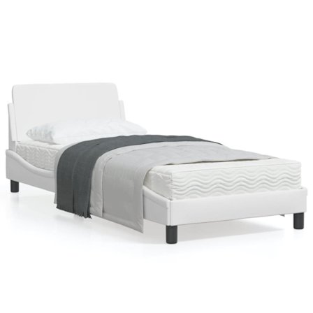 Bed Frame "Dover" White 90x200 cm Faux Leather