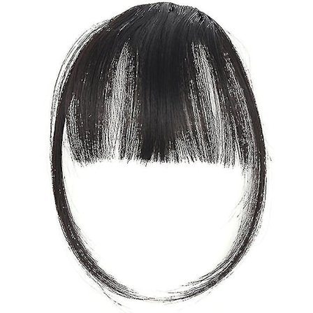 Tynt Luft Pannelugg Hårklipp På Foran Hårstykke Falske Hårforlengelser