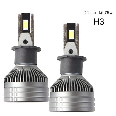H3 70w 6500+ lumen D1 Canbus led kit 6000k 2-pack