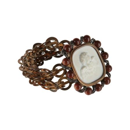 Bottega Veneta, Bracelets Bruin, unisex, Maat:ONE Size