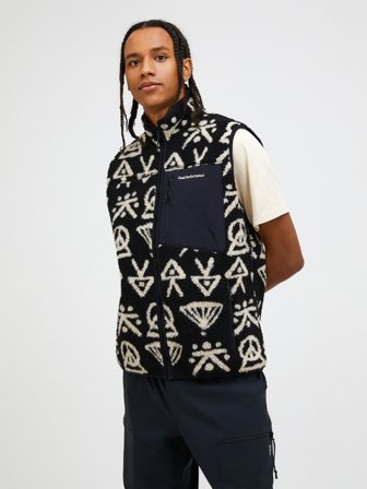 Graphic Pile Vest Men