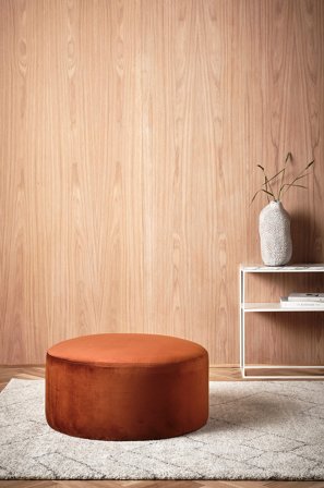 Jotex - Sittepuff, Diameter 70 Cm Rustbrun - SHANGHAI - Kjøp Sittepuffer hos Jotex