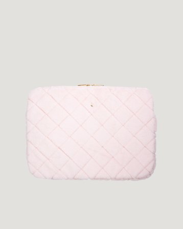 Dark Department Faux Fur Quilted Mac Cover Rose Accessoires Fille - Kids Brand Store