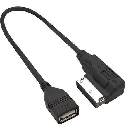 USB-ljudkabel med USB-adapter för Audi AMI MMI 2G 3G 3G+ - Perfet