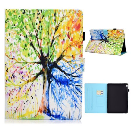 Lenovo Tab M10 flipomslag i læder med cool mønster - Livstræ