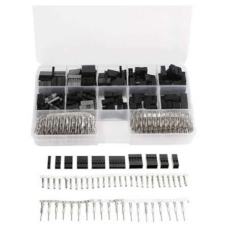 620 stk 2,54 mm Dupont Jumper-kontakter Hann Hunn Krympepinne