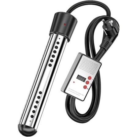 3000W Elektrisk Spandvarmer med Automatisk Sluk-Timer Varmtvandsbadevarmer til EU-stik