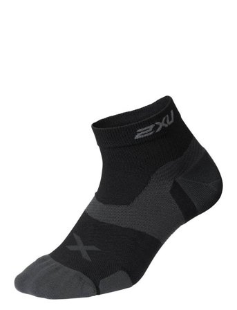 Vectr Cushion 1/4 Crew Socks Black 2XU