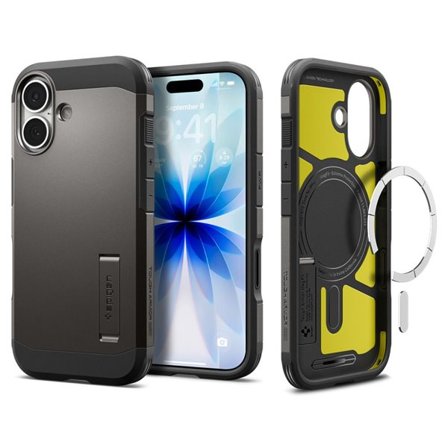 Spigen Tough Armor "T" MagSafe-etui for iPhone 17 - Grå
