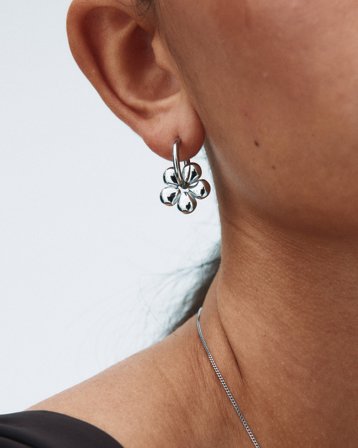Edblad Daisy Hoops Steel Sølvfarget Smykker Jente - Kids Brand Store