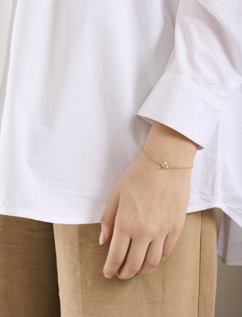 Pernille Corydon Clover Bracelet - Gold - ONE SIZE
