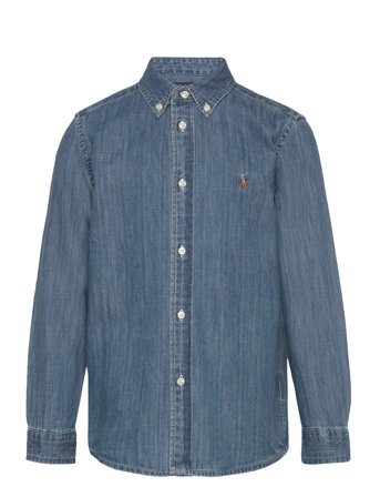 Ralph Lauren Kids Cotton Denim Shirt - Blue - 109-116