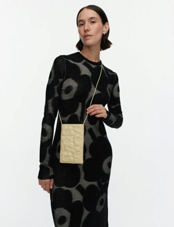 Marimekko Phone Pocket Unikko - Beige - ONE SIZE