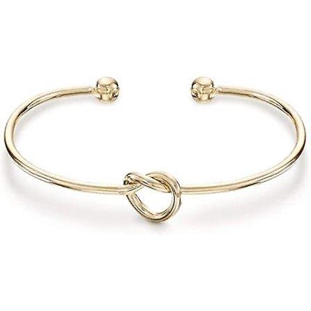 Wabjtam 14k Guldpläterad Evig Kärleksknut Infinity Armband | Dam Guld Armband