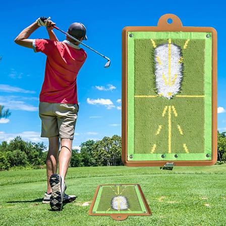 Golf Treningsmatte for Svingdeteksjon, Premium Golf Impact Matte, Svingbane-Tilbakemeldings Golf Treningsmatter