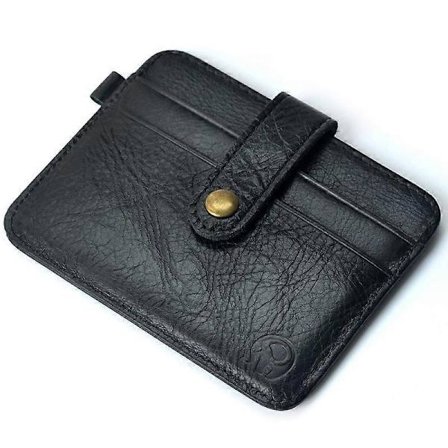 Herre Ægte Læder Slim Wallet Mand Lille Pung Mini Pengepung Walet Tynd Portomonee carteras Herre Pung Kortholder