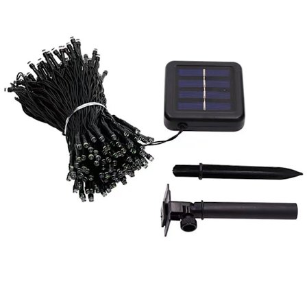 RY-led solcellsslinga juldag hem trädgård dekoration utomhus vattentät ljusslinga 6 meter 30 lampor vitt ljus