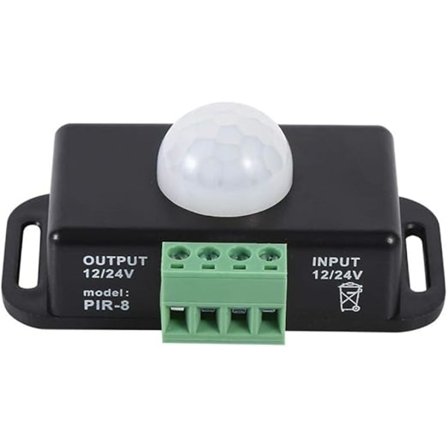 Body Security Liiketunnistin Kytkin Liikeajastintoiminnolla LED-valonauhalle (DC 12V / 24V)