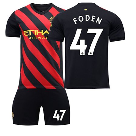 Manchester City Udebane 22/23 fodboldtrøje Voksne GREALISH 10 Med sok