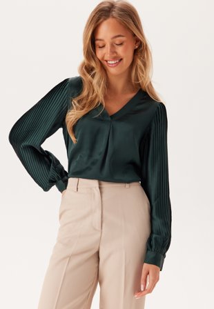 VERO MODA Vmtara L/S V-NECK TOP V-NECK T Scarab Klær