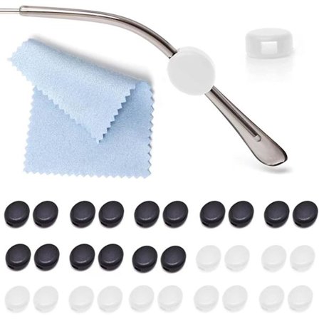 Silikoniset silmälasien sankojen päälliset, 15 paria liukumattomia pyöreitä mukavia lasien pidikkeitä, kehyksen pidikkeet