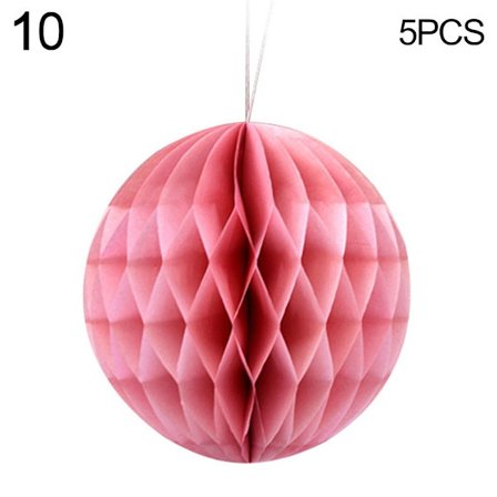5 st kinesiska papper lykta papper Pom Poms 10 10 10