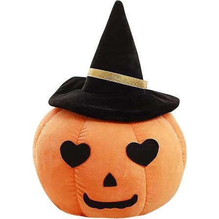 Halloween Rolig Pumpa Kudde Kärlek Moon Hat Plysch