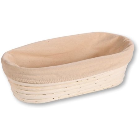 Hevekurv, Materiale: Rattan, Stofffôr (avtakbart), Mål: 28 x 15 x 8 cm, Farge: Natur,