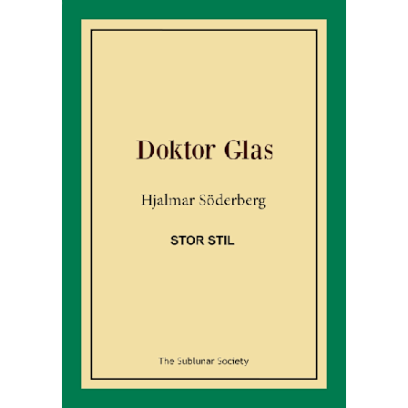 Doktor Glas (stor stil) 9789188221384