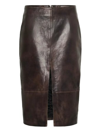 Kbbrooklyn Leather Skirt Brown Karen By Simonsen