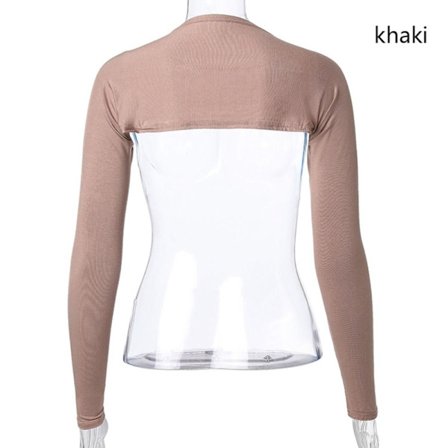 Arm Sleeves Sjal Arm Cover Shrug KHAKI