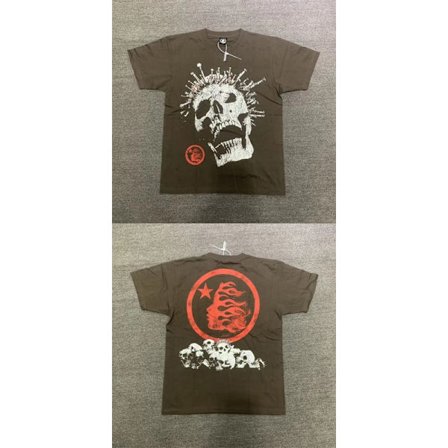 High Street Vintage Herre Dame Kortærmet Top T-shirt med Kranietryk