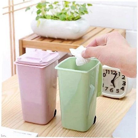 Kontorsmaterial rullande mini soptunna skrivbord