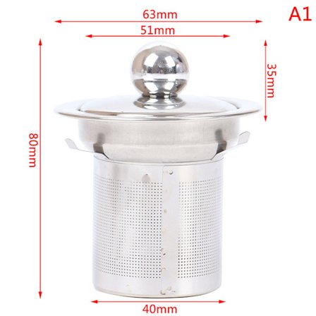 Återanvändbar tesil i rostfritt stål Mesh Infuser-korg Lös