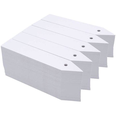 Planteetiketter, Plast Plante Skole Hageetiketter Potte Markering Hage Innsats Etiketter (500 stk, hvit)[CO]