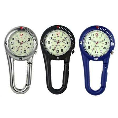 Klips-på Karabiner Luminous FOB Digital Sports Ure Til Læger Sygeplejersker Vandrere