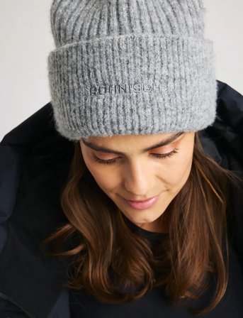 Röhnisch Rib Beanie - Grey - ONE SIZE
