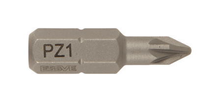 ESSVE 9980220 Bits PZ1 x 25 mm, kryss, 1/4", 3-pack, Maskintillbehör & förbrukning
