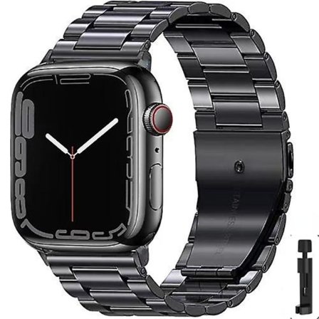 Metallrem för Apple Watch Ultra 49 mm 8 7 45 mm 41 mm Smart Watch Armband i rostfritt stål för Iwatch 6 5 4 3 Se 44 ​​mm 42 mm 40 mm