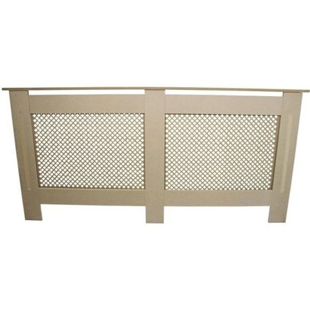 Kylarkåpa i naturlig rå MDF-panel med nät/galler Modern 1720 mm