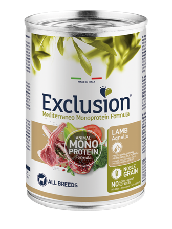 Exclusion Mediterraneo Monoprotein Noble Grain Umido Al Agnello