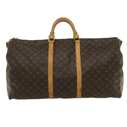 Louis Vuitton Vintage, Pre-owned Canvas travel-bags Bruin, unisex, Maat:ONE Size,leer