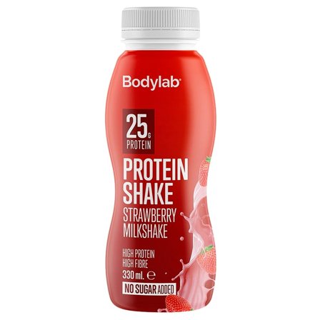 Bodylab Protein Shake Strawberry 330 ml, Sport & Velvære, Protein & Energi, Proteindrikke
