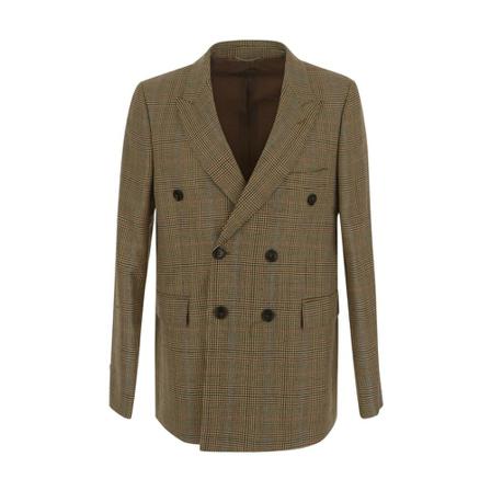 PT Torino, Double-Breasted Coats Bruin, Heren, Maat:S