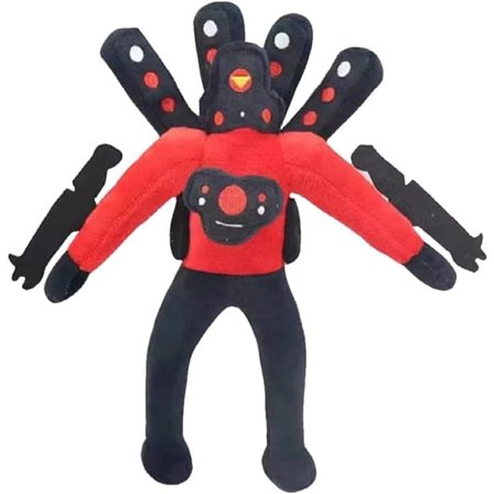 11,8" Uppgraderad Titan Speakerman Plysch, Kraftfull Giant Skibidi Toalett Titan Speakerman Figurer Plyschleksaker, Monster Kläder Djurdocka