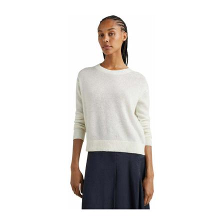 Tommy Hilfiger, Round-neck Knitwear Biały, Kobieta, Rozmiar: M